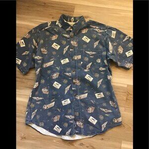 Woolrich 90s Aviation Denim Button Up L